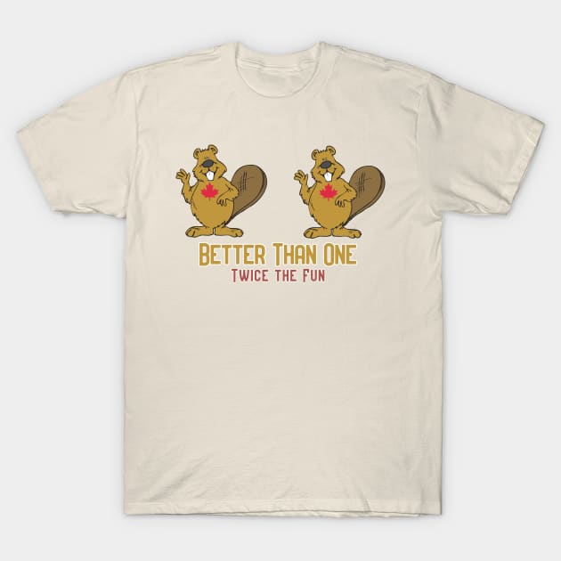 Better Than One Twice The Fun - TwoLeaf T-Shirt by Pretty Good Shirts